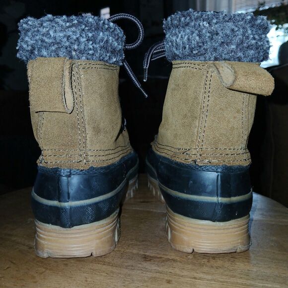 Insulated Duck Boot Thermalite Sz 7 Leather Upper Winter Snow Waterproof Toe main image 10